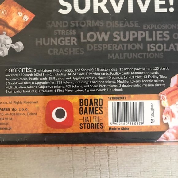 First Martians Adventures on the Red Planet Cooperative Board Game - Picture 5 of 8